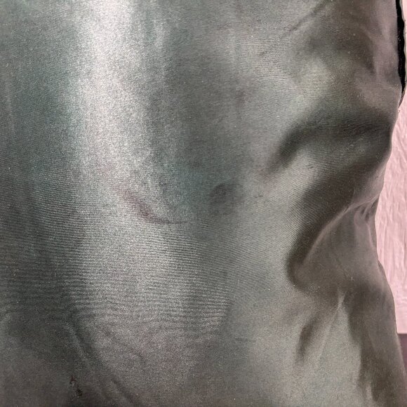 Vintage Embroidered Throw Pillow Handcrafted Needlework Roses, Floral - Picture 6 of 8